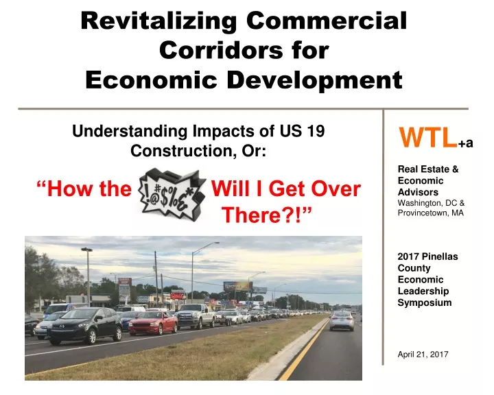 revitalizing commercial corridors for economic development