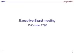 Executive Board meeting 15 October 2008 - slide 1