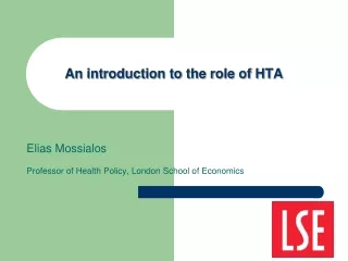 An introduction to the role of HTA