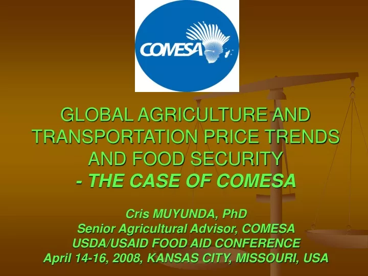 global agriculture and transportation price