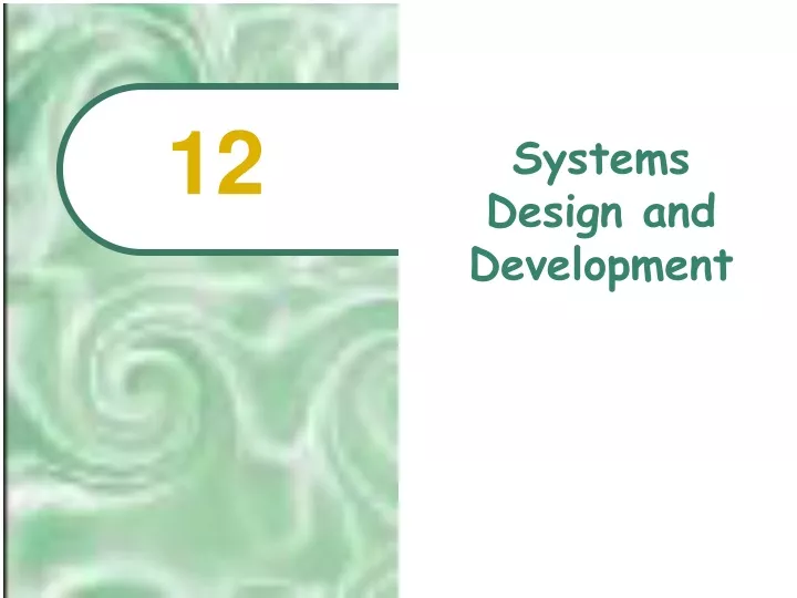 systems design and development