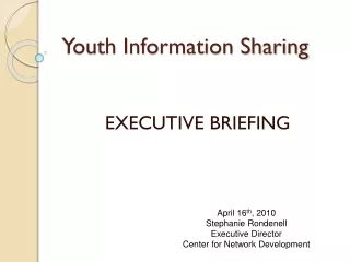 Youth Information Sharing