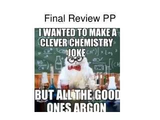 Final Review PP