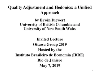 Quality Adjustment and Hedonics: a Unified Approach