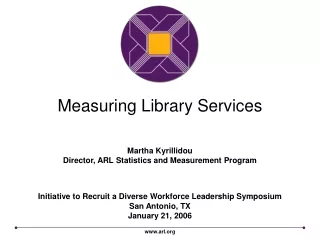 Measuring Library Services