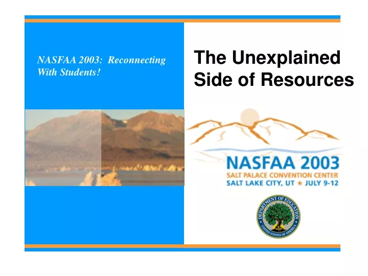 the unexplained side of resources