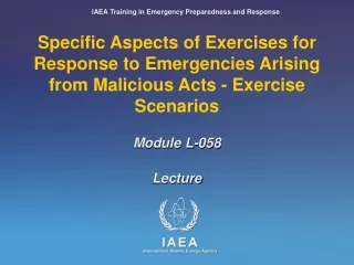 IAEA Training in Emergency Preparedness and Response