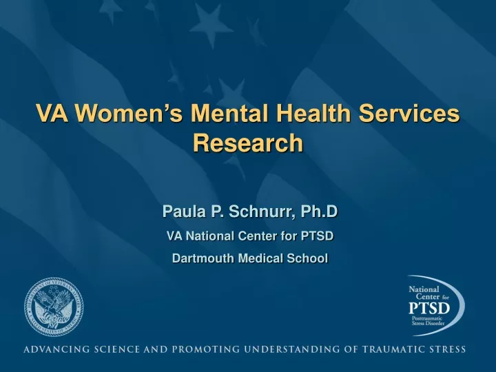 va women s mental health services research