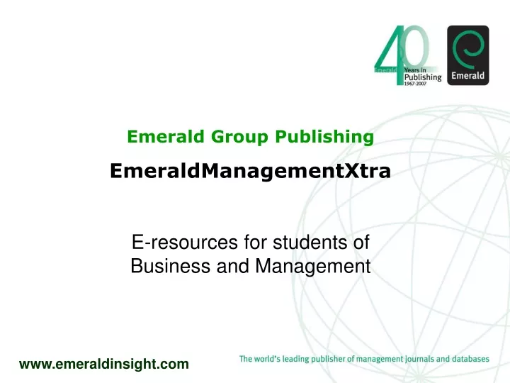 emerald group publishing emeraldmanagementxtra