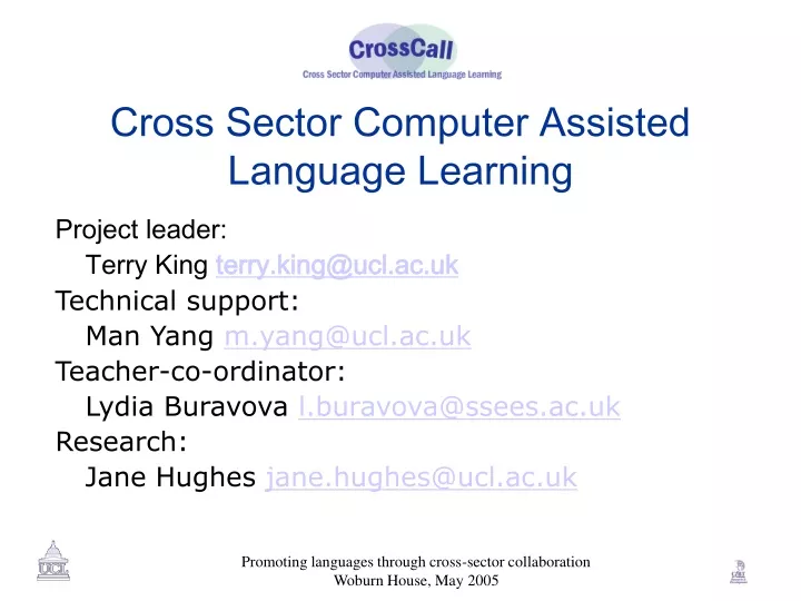 cross sector computer assisted language learning