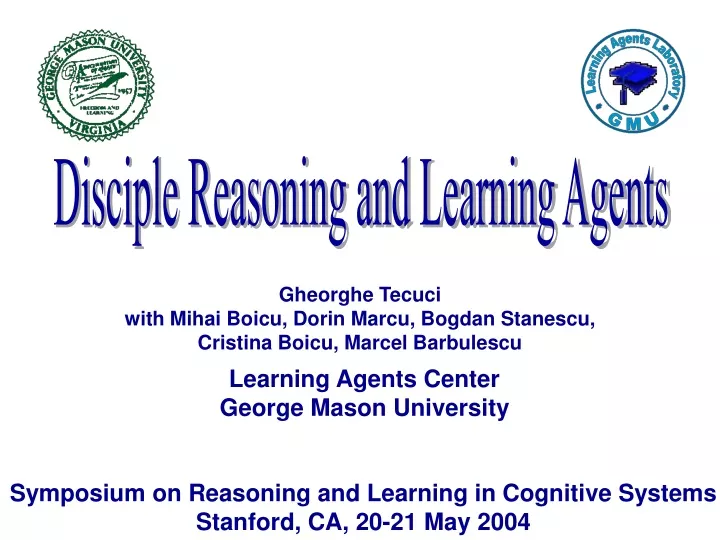 disciple reasoning and learning agents