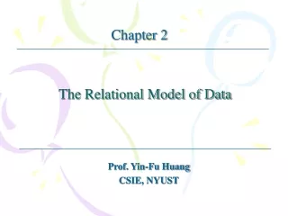 2.1	An Overview of Data Models 2.1.1 What is a Data model