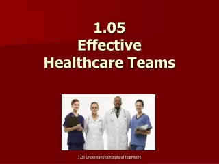 1.05  Effective  Healthcare Teams