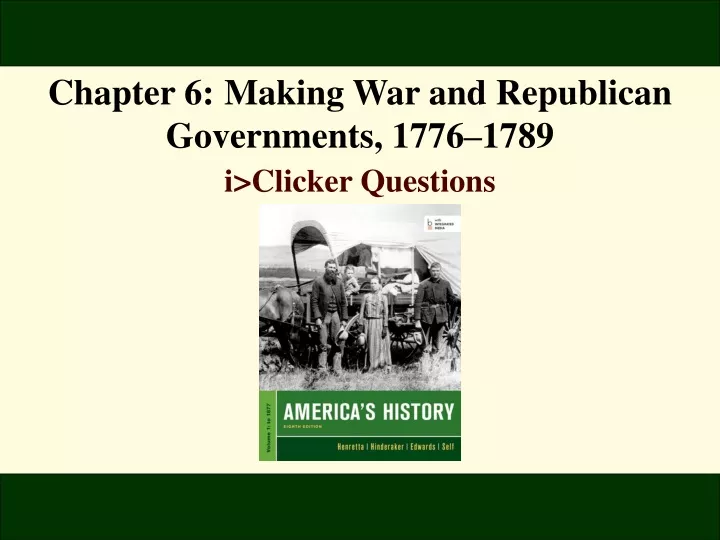 chapter 6 making war and republican governments