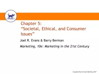 Chapter 5: “Societal, Ethical, and Consumer Issues”