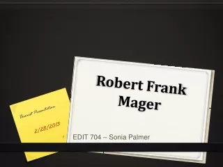 Robert Frank Mager