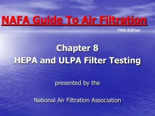 NAFA Guide To Air Filtration