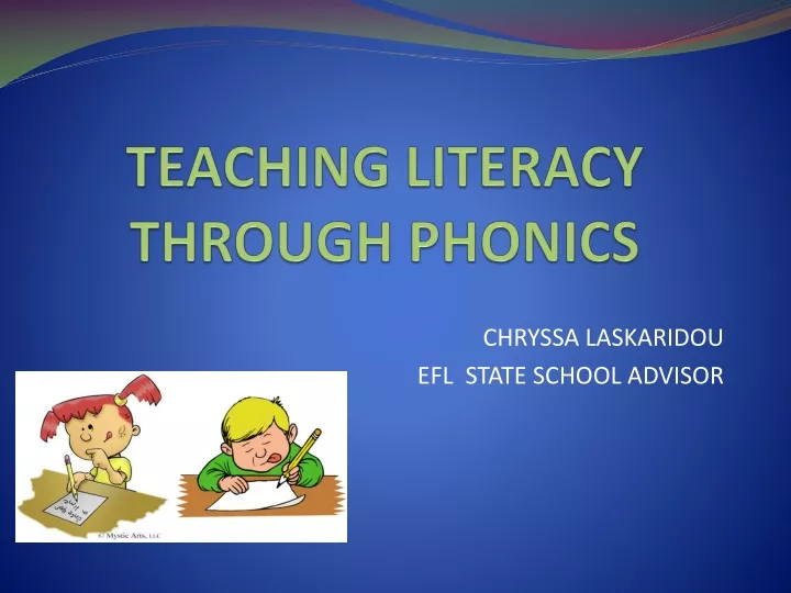 teaching literacy through phonics