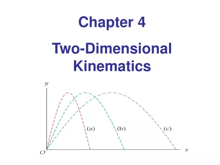 chapter 4 two dimensional kinematics