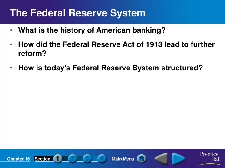 the federal reserve system