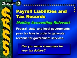 Payroll Liabilities and Tax Records
