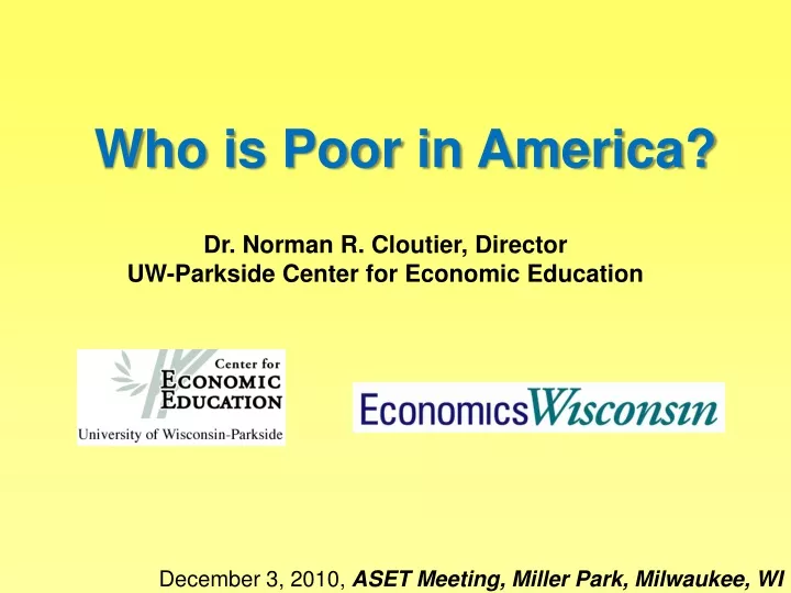 who is poor in america