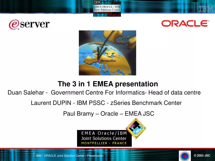 the 3 in 1 emea presentation