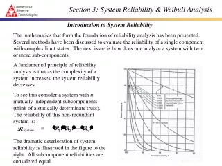 Section 3: System Reliability &amp; Weibull Analysis