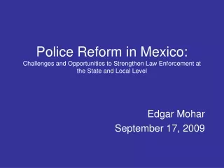 Edgar Mohar September 17, 2009