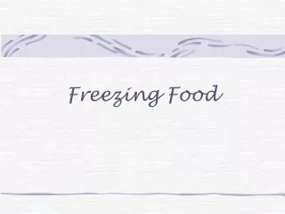 Freezing Food