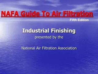 NAFA Guide To Air Filtration