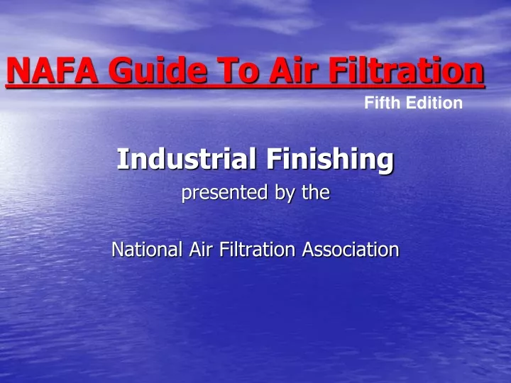 nafa guide to air filtration