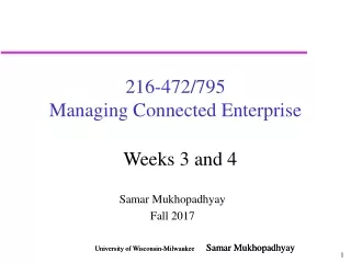 216-472/795  Managing Connected Enterprise