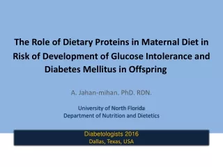The Role of Dietary Proteins in Maternal Diet in