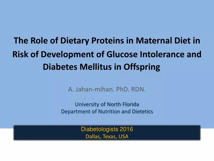 the role of dietary proteins in maternal diet