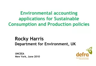 Rocky Harris Department for Environment, UK