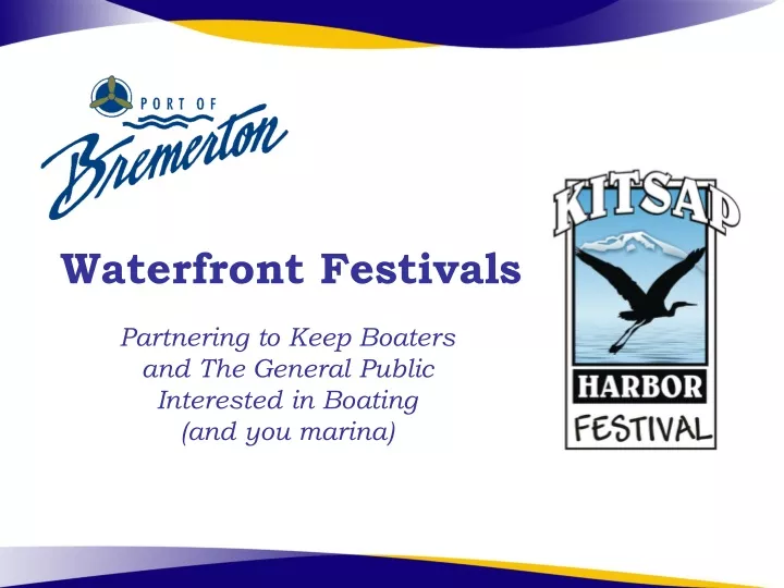 waterfront festivals