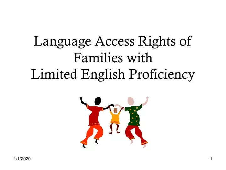 language access rights of families with limited