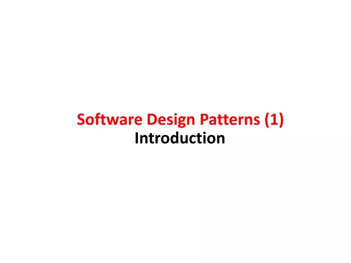 software design patterns 1