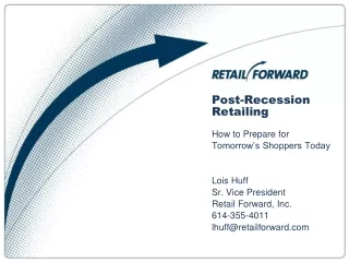 Post-Recession Retailing