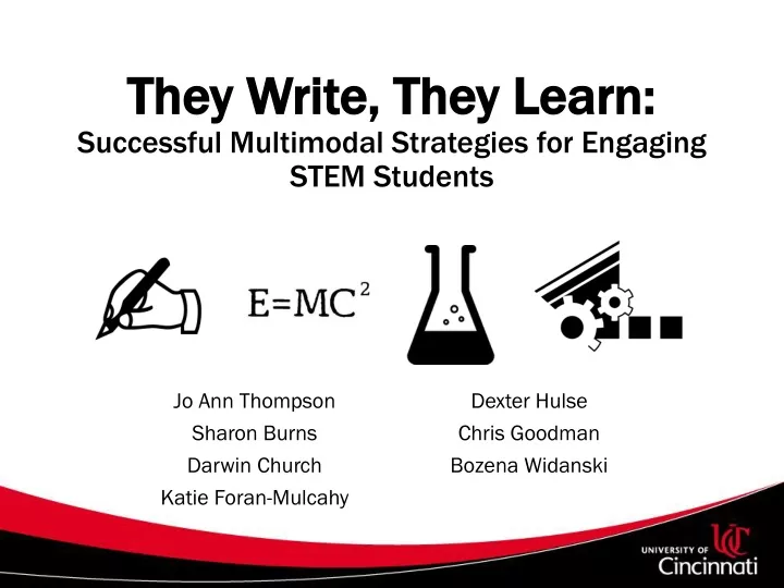 they write they learn successful multimodal strategies for engaging stem students