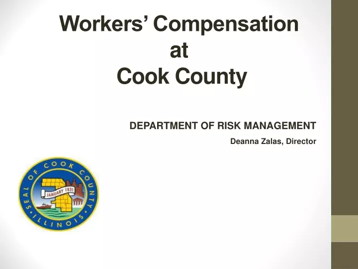 workers compensation at cook county