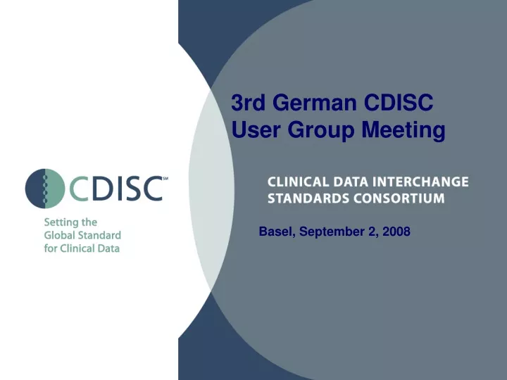 3rd german cdisc user group meeting