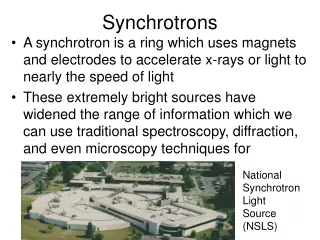 Synchrotrons
