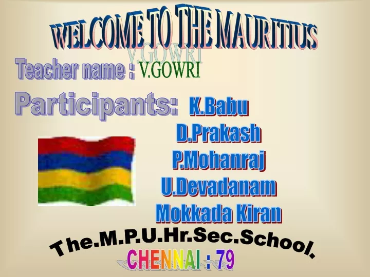 welcome to the mauritius