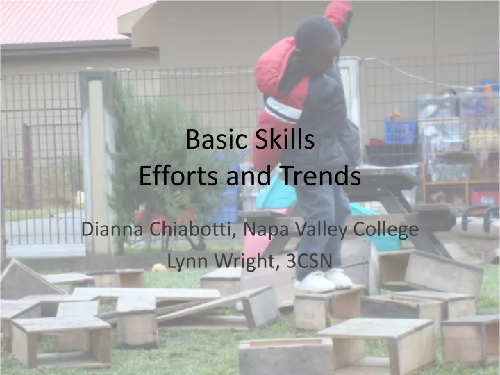 basic skills efforts and trends