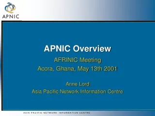 APNIC Overview