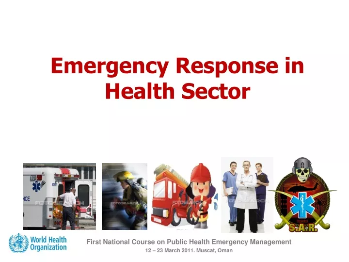 emergency response in health sector