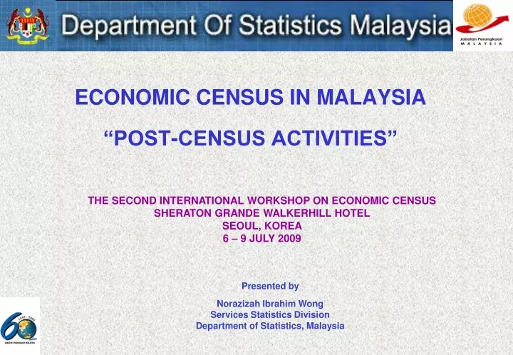 economic census in malaysia post census activities