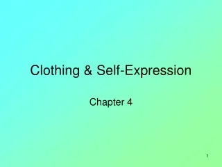 Clothing &amp; Self-Expression
